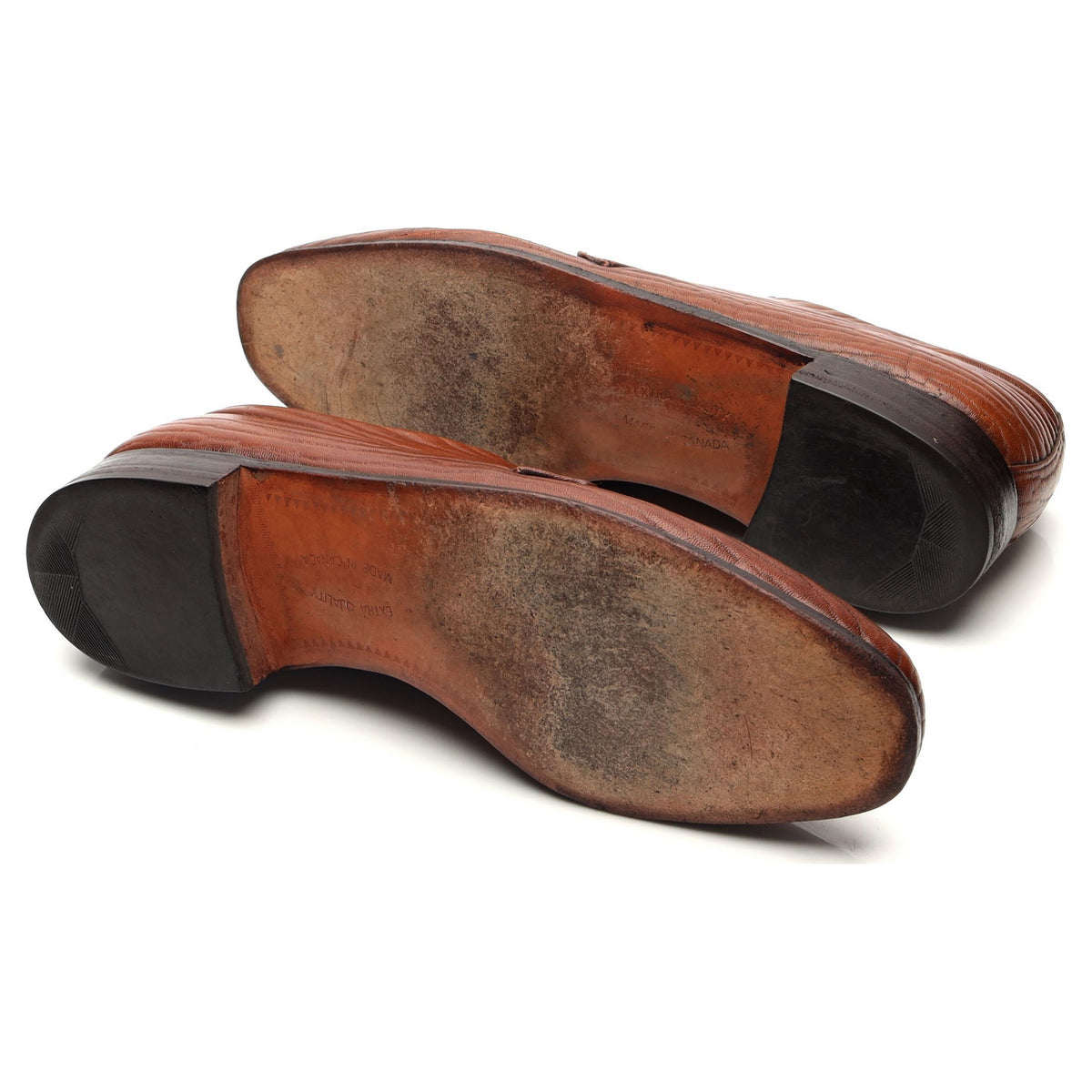 Tan Brown Baffin Bay Seal Leather Derby UK 8 US 9 D