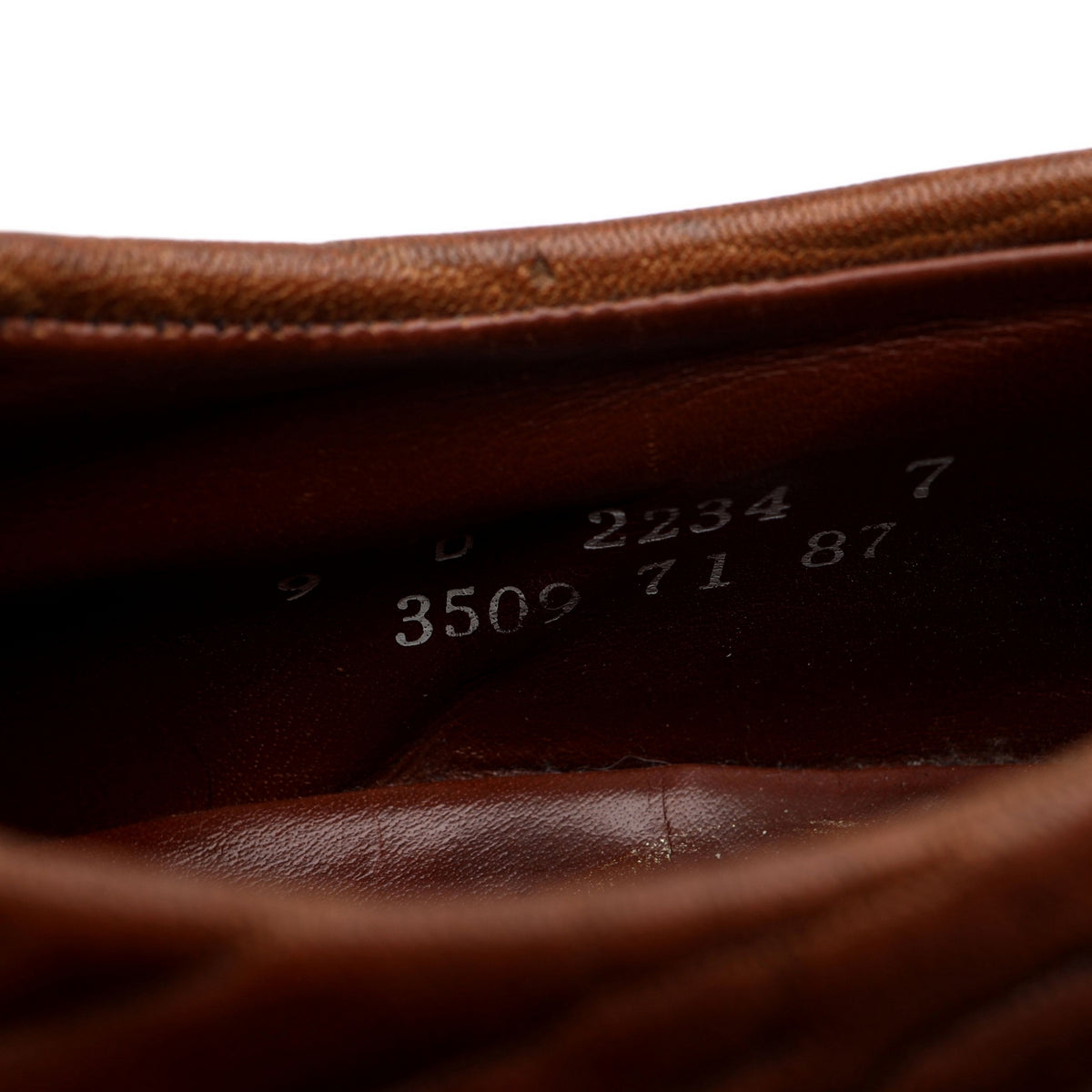 Tan Brown Baffin Bay Seal Leather Derby UK 8 US 9 D