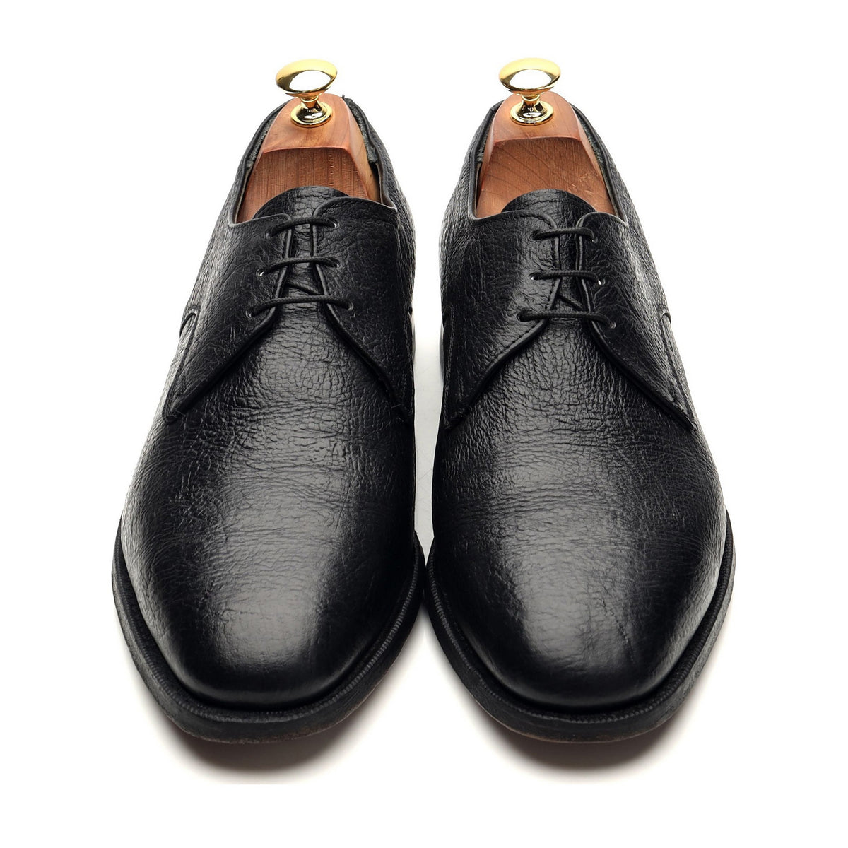 'Imperial' Black Kudu Antelope Leather Derby UK 9 US 10 E