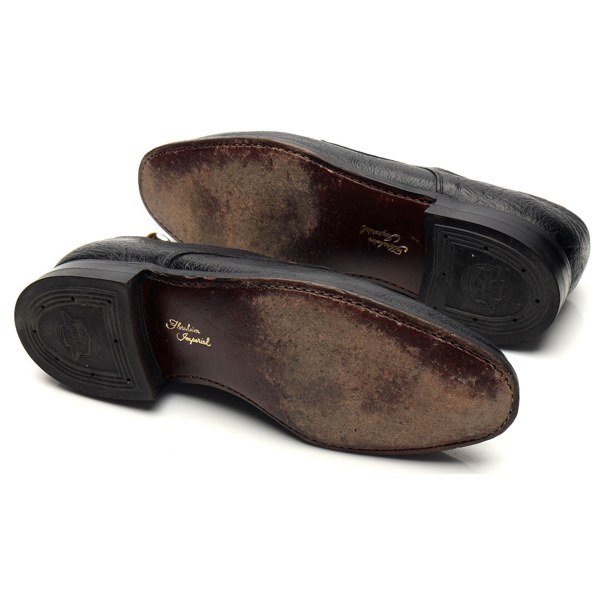 'Imperial' Black Kudu Antelope Leather Derby UK 9 US 10 E