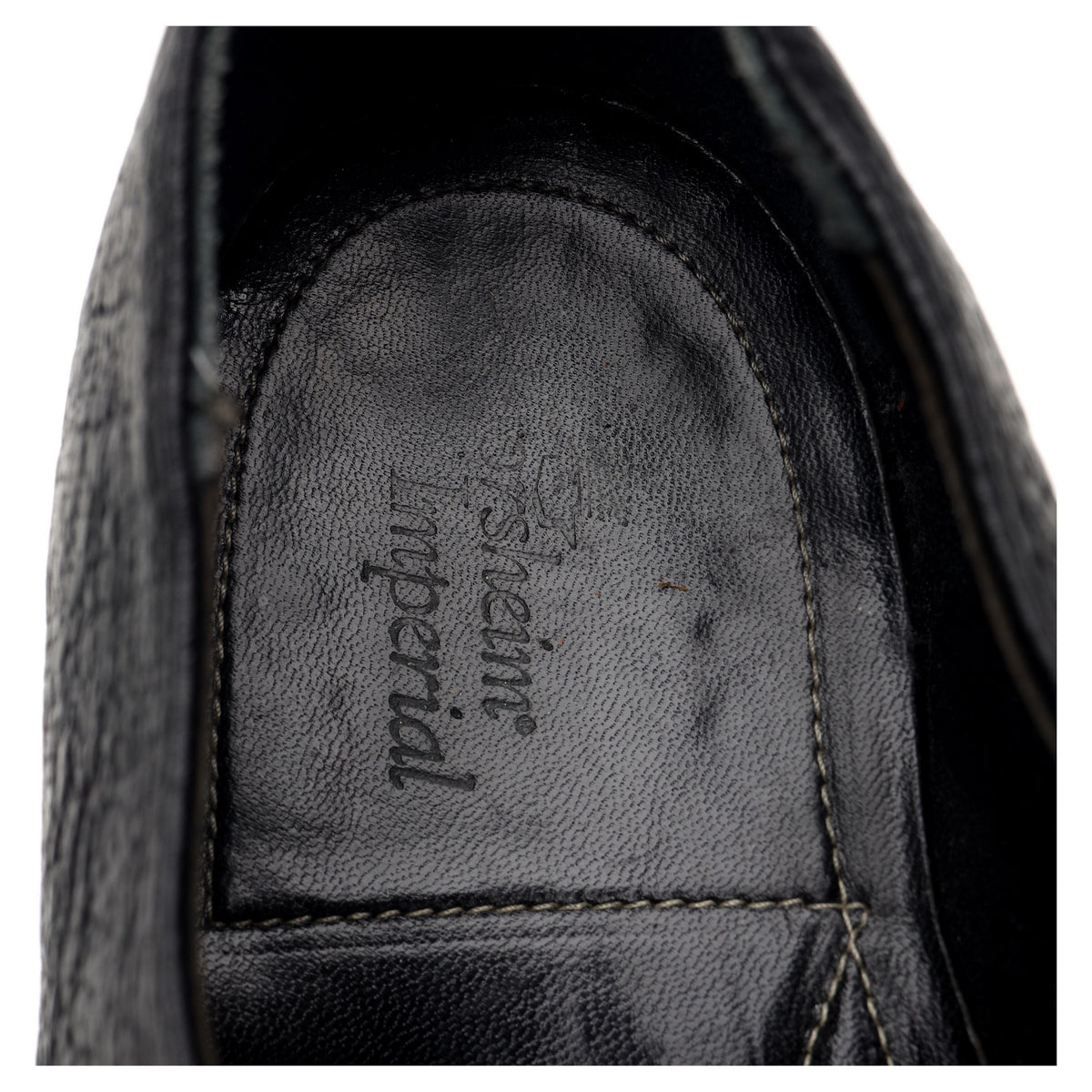 'Imperial' Black Kudu Antelope Leather Derby UK 9 US 10 E