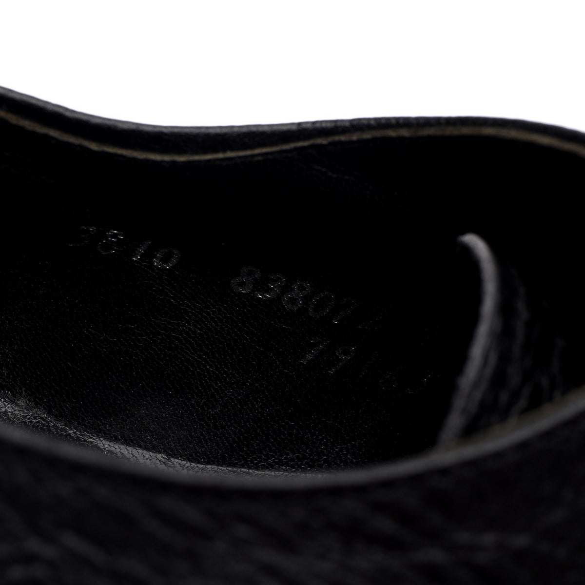 'Imperial' Black Kudu Antelope Leather Derby UK 9 US 10 E