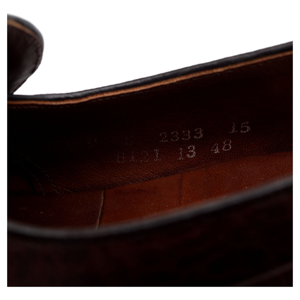 Brown Antelope Leather Tassel Loafers UK 8 US 9 D