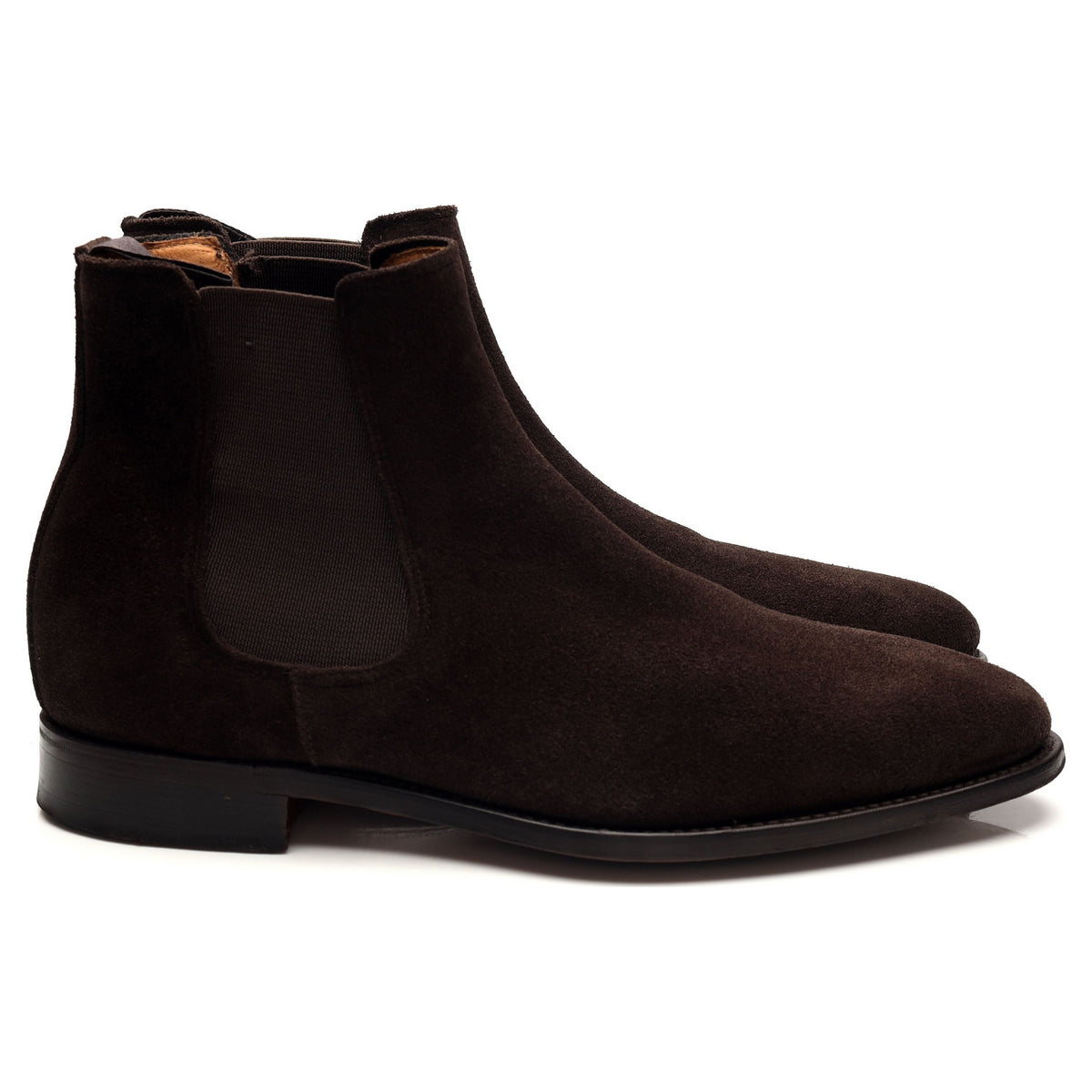 Herring 'Taverner' Dark Brown Suede Chelsea Boots UK 7.5