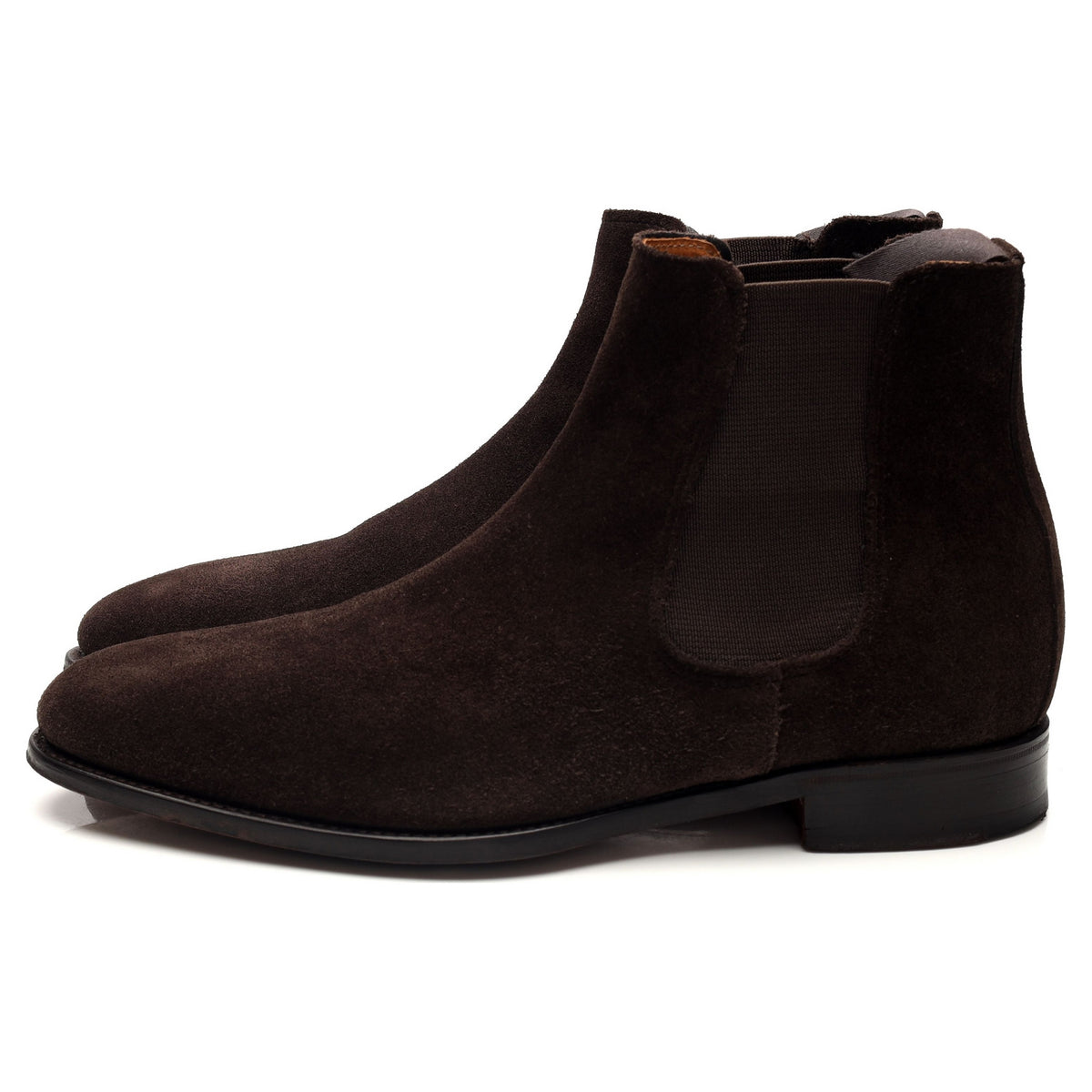 Herring 'Taverner' Dark Brown Suede Chelsea Boots UK 7.5