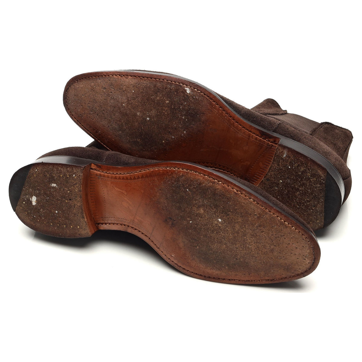 Herring 'Taverner' Dark Brown Suede Chelsea Boots UK 7.5