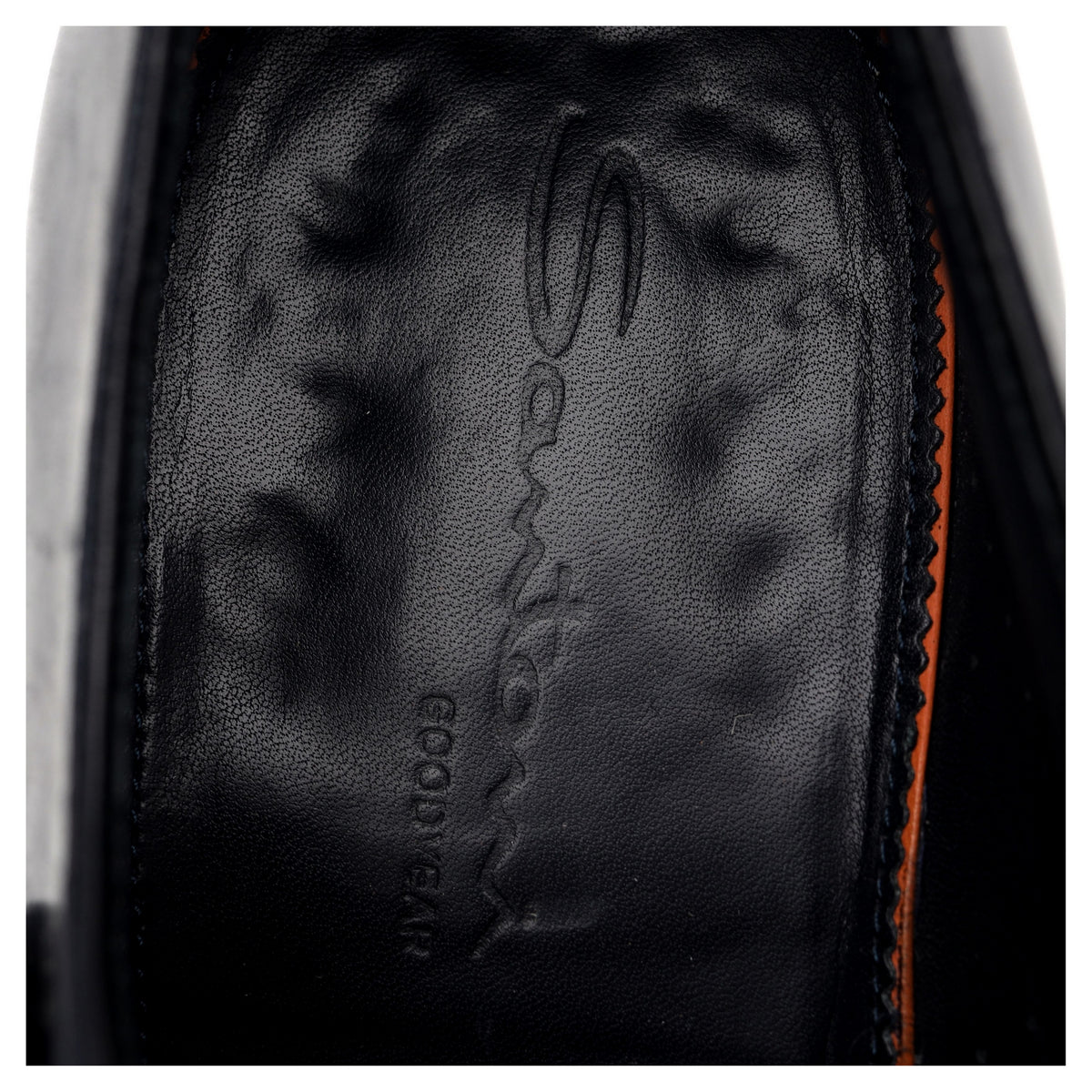 Navy Blue Leather Double Monk Strap UK 6 F