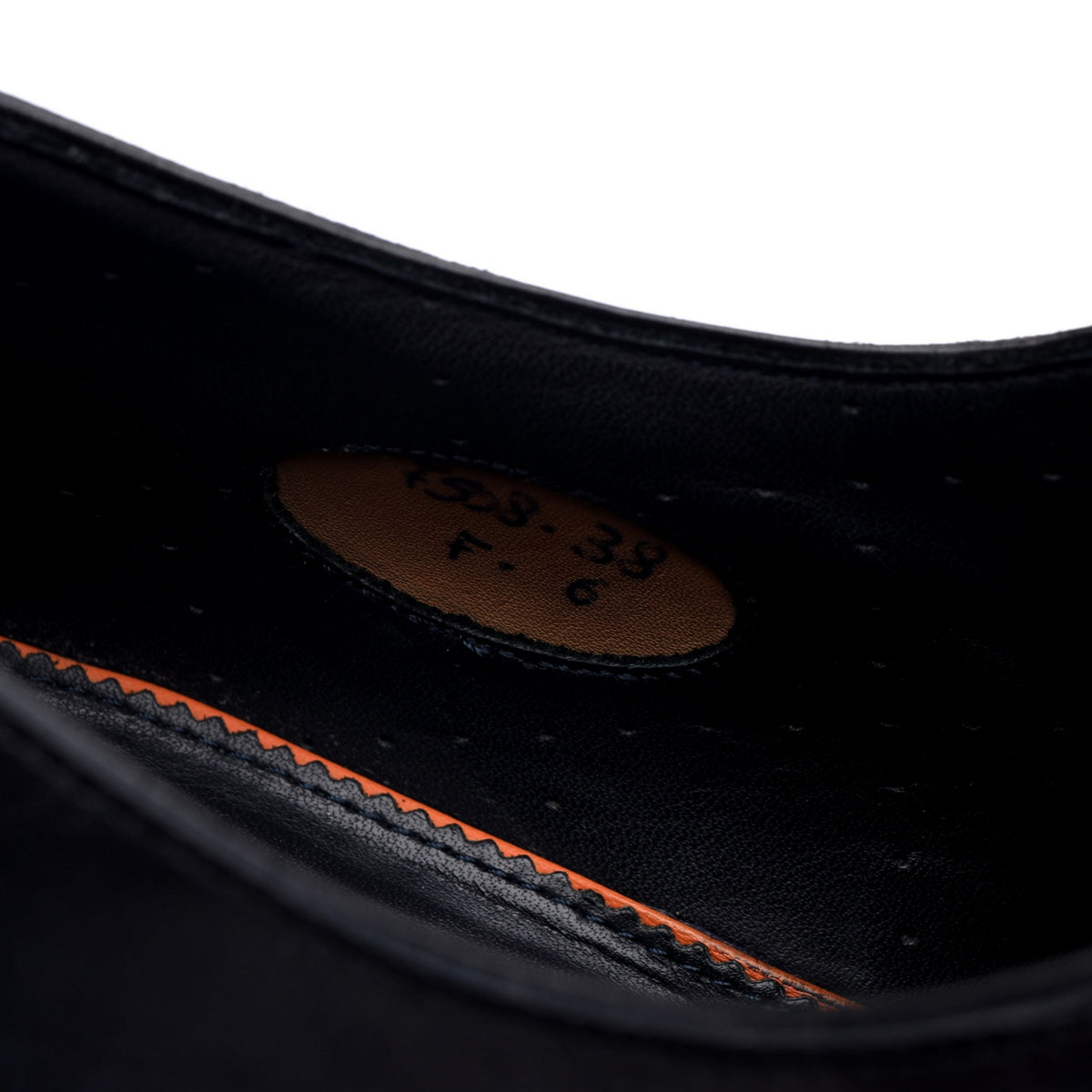 Navy Blue Leather Double Monk Strap UK 6 F