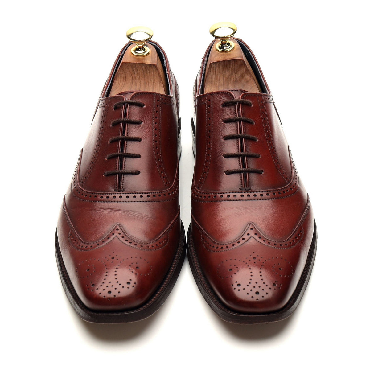 'Johnny' Brown Leather Oxford Brogues UK 7.5 F