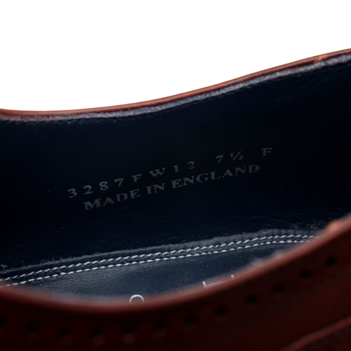 'Johnny' Brown Leather Oxford Brogues UK 7.5 F