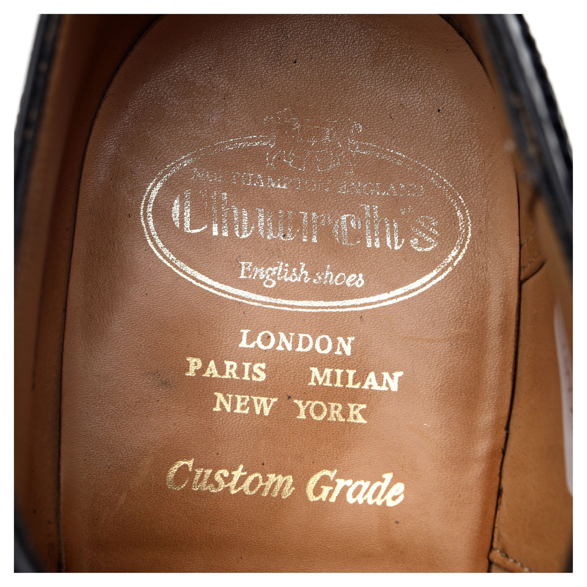 'Burwood' Black Leather Oxford Brogues UK 7 G