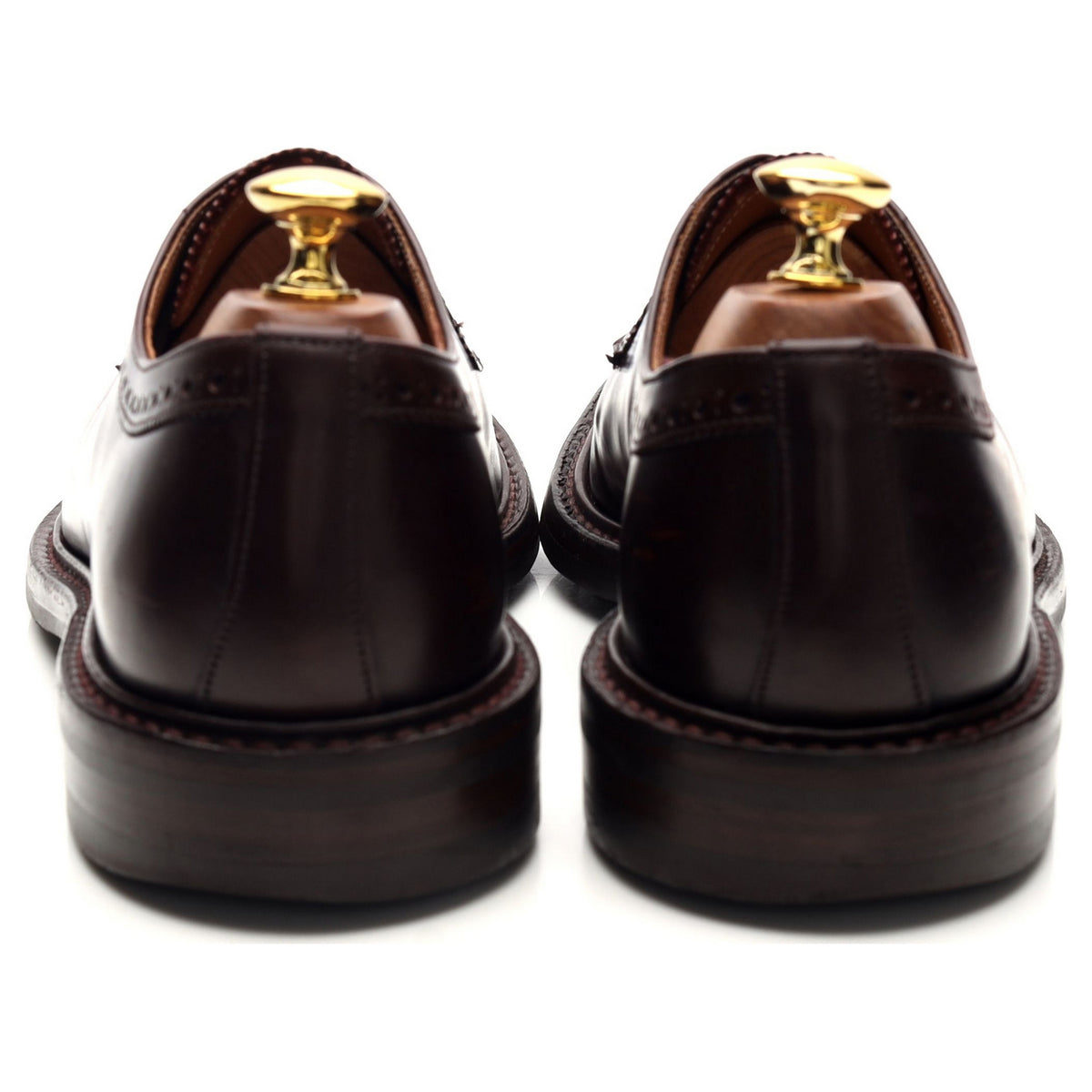 'George IV' Burgundy Leather Derby Brogue UK 7 F