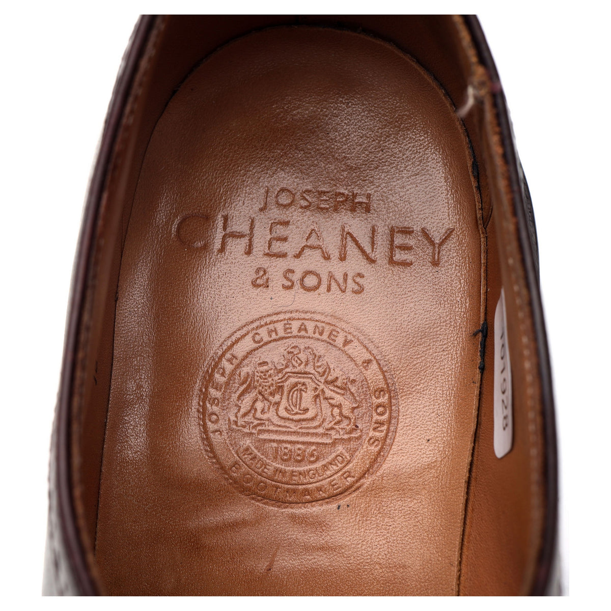 'George IV' Burgundy Leather Derby Brogue UK 7 F