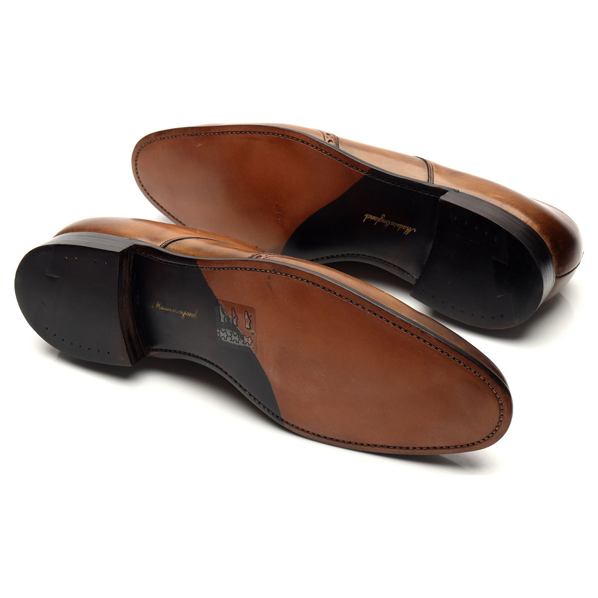 'Connery' Brown Leather Derby Brogues UK 12 F