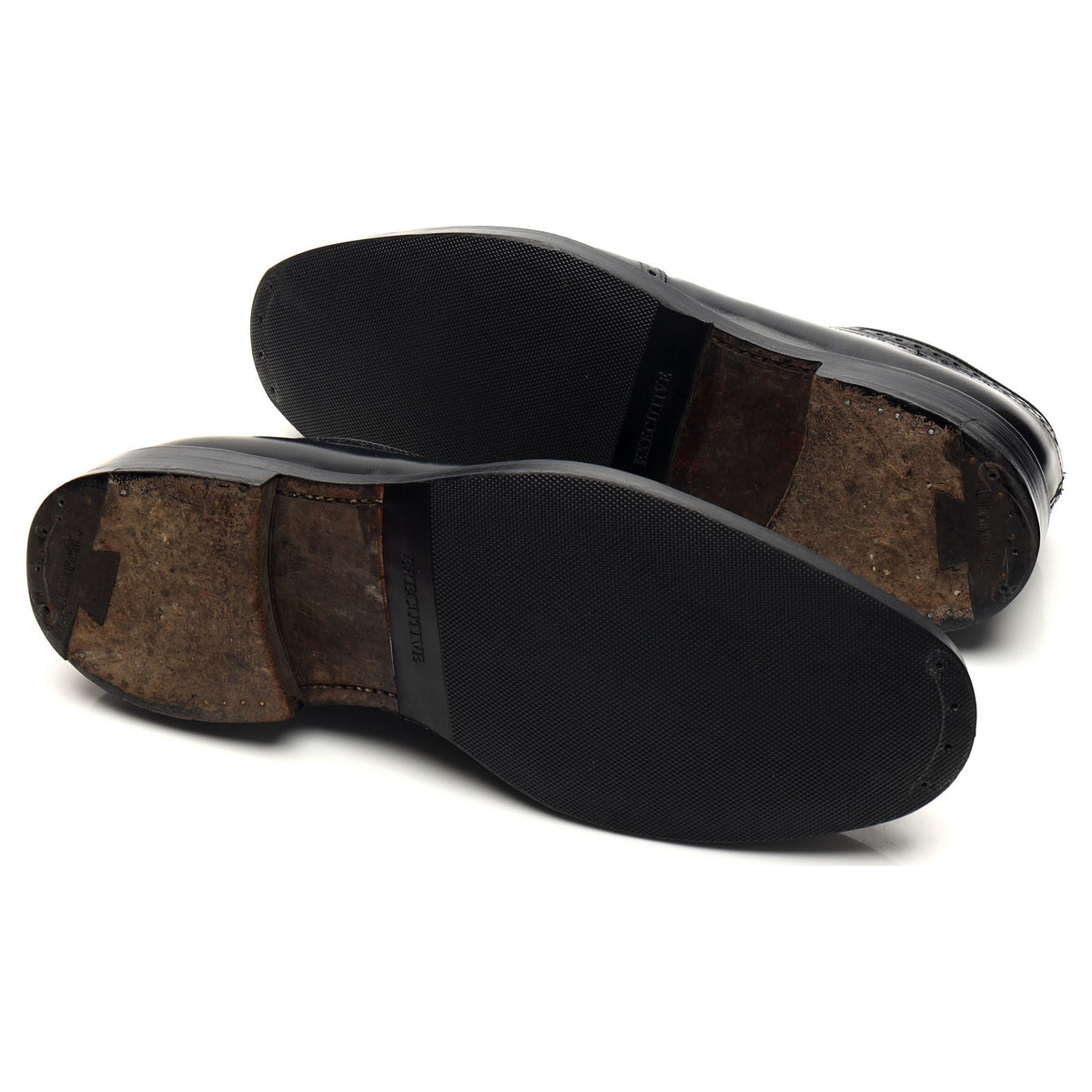 'Grafton' Black Leather Derby Brogues UK 10.5 G