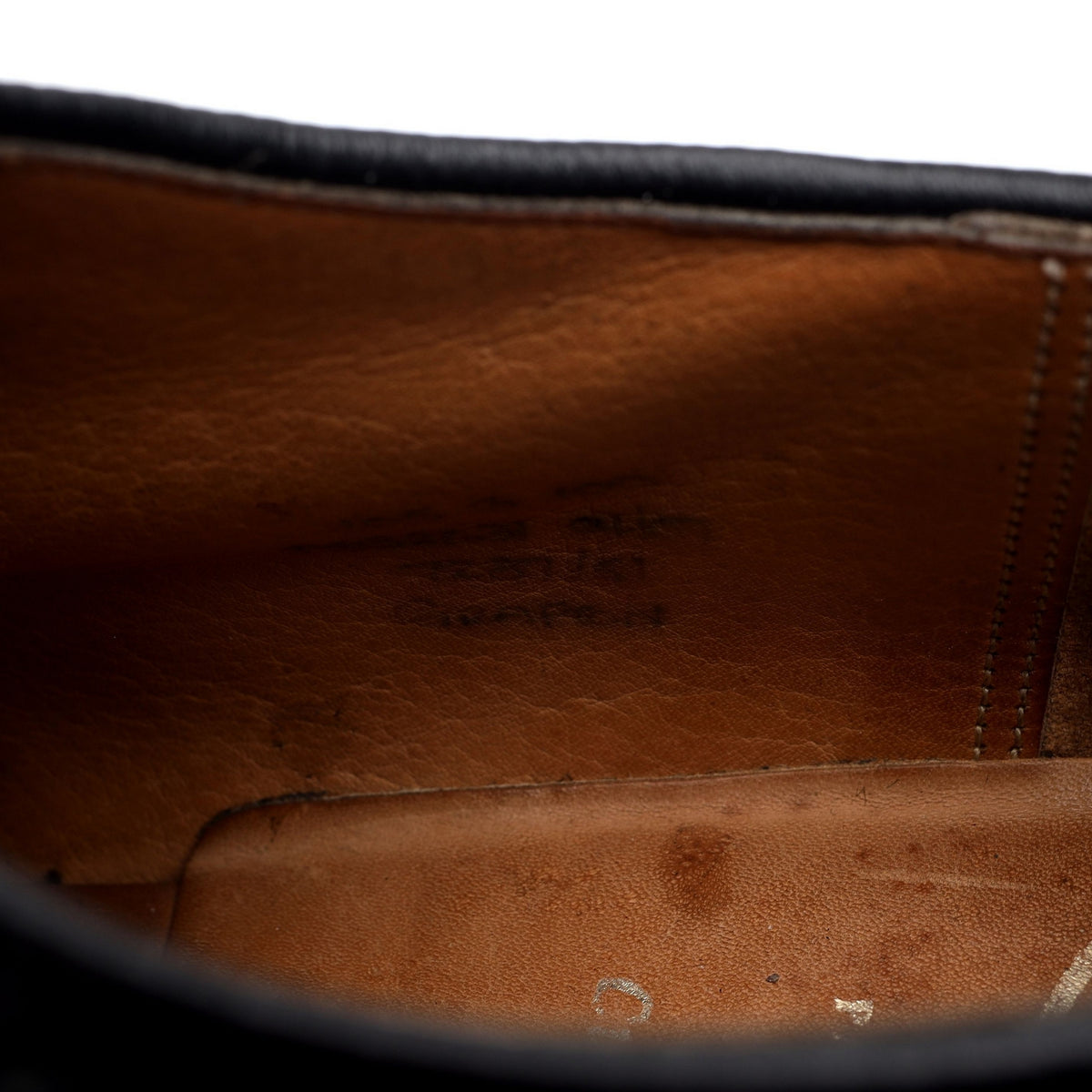 'Grafton' Black Leather Derby Brogues UK 10.5 G