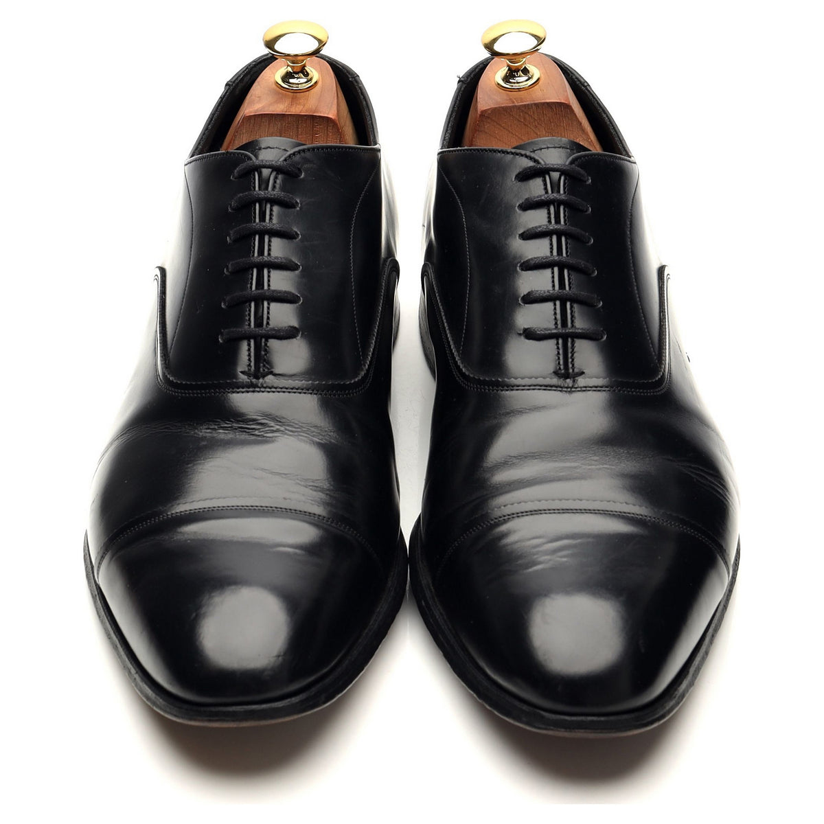 'Lowick' Black Leather Oxford UK 10 G