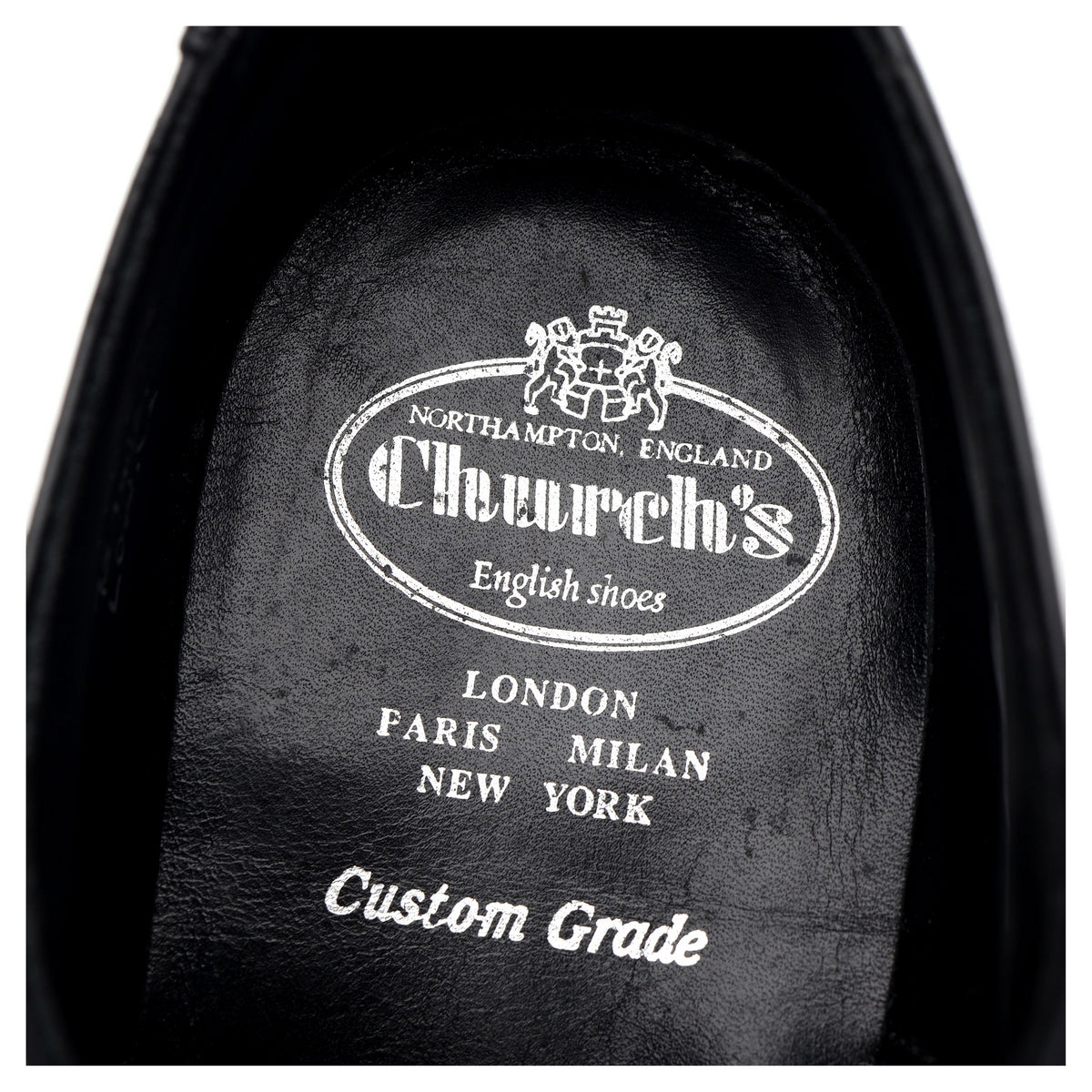 'Lowick' Black Leather Oxford UK 10 G