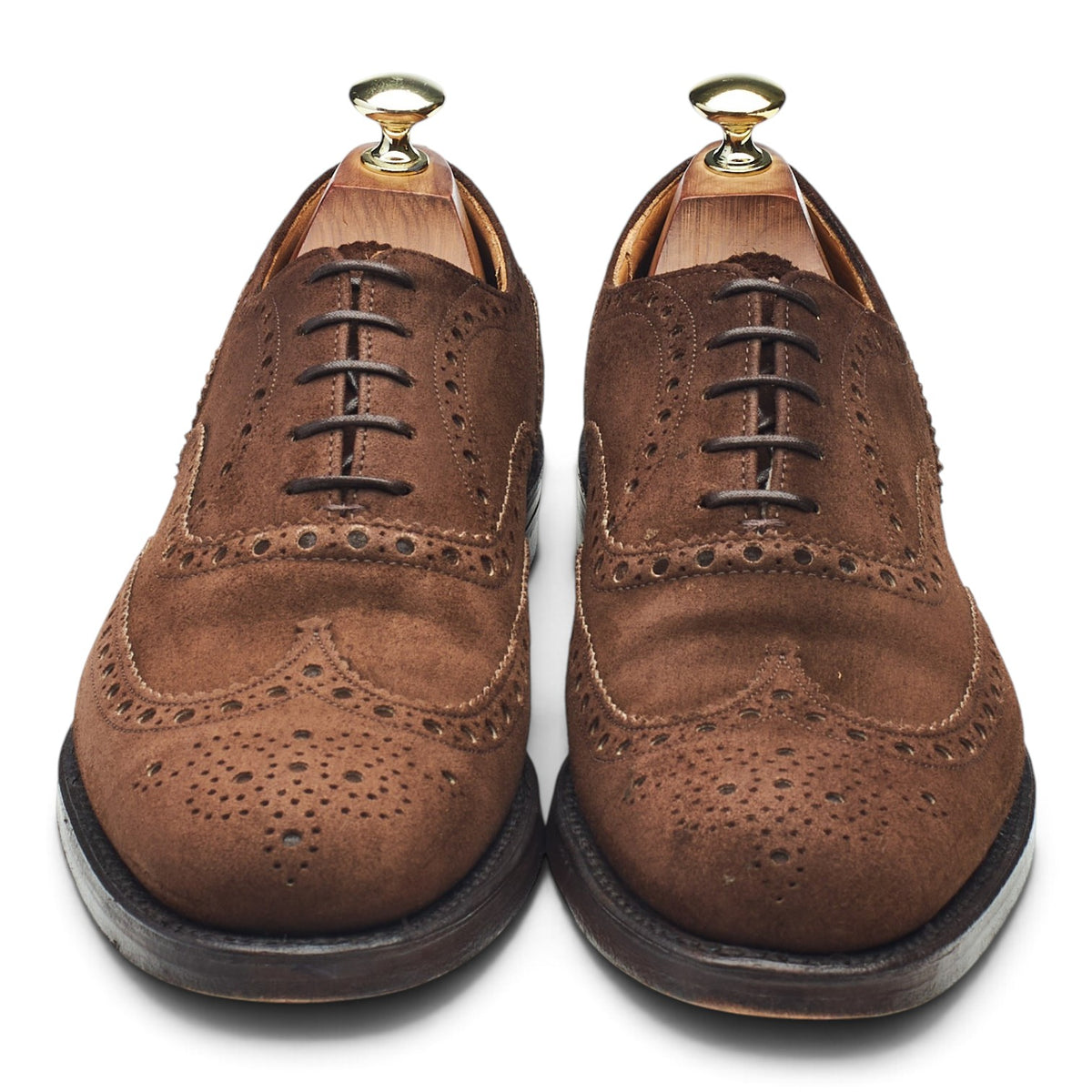 'Fairfield II' Dark Brown Suede Oxford Brogues UK 8 F