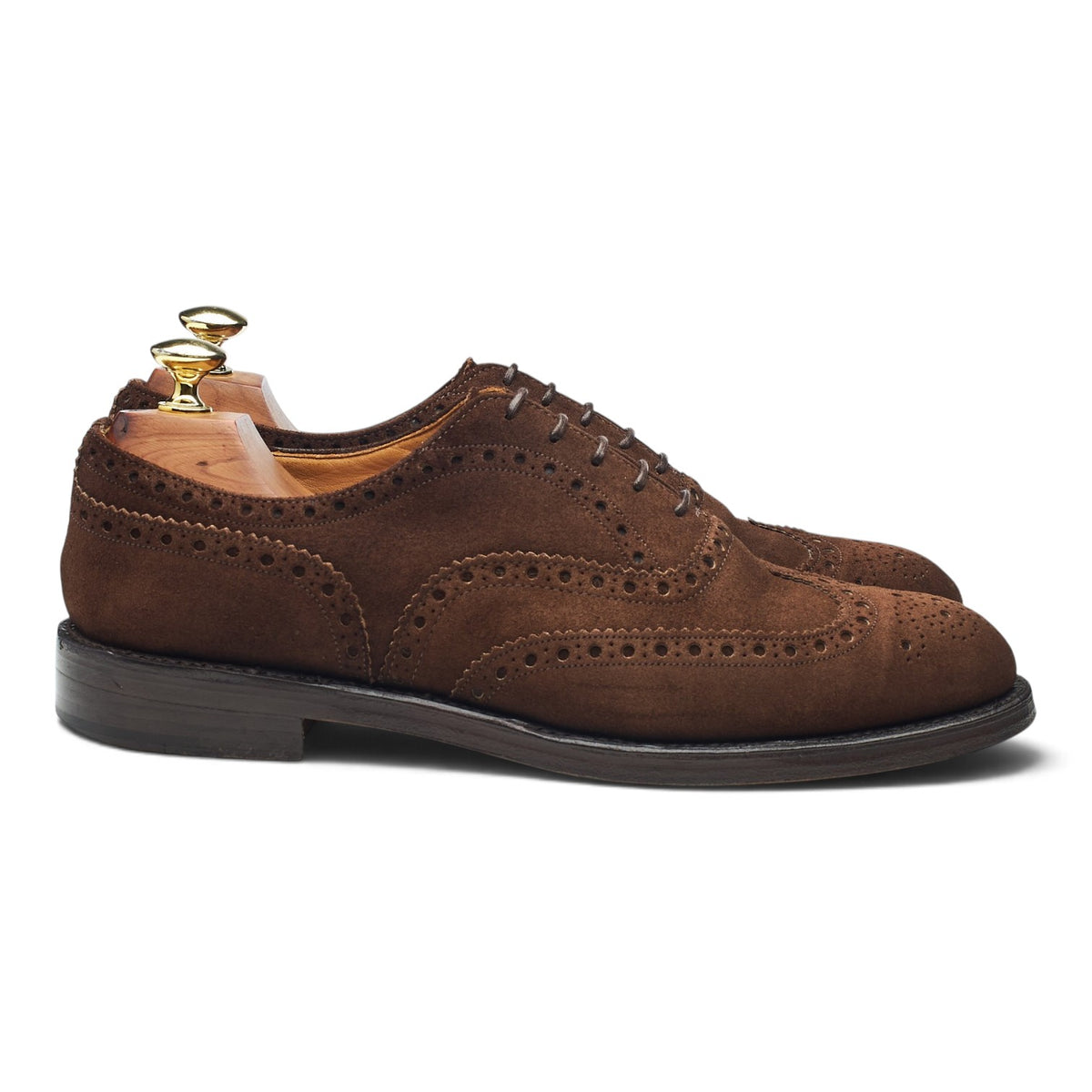 'Fairfield II' Dark Brown Suede Oxford Brogues UK 8 F