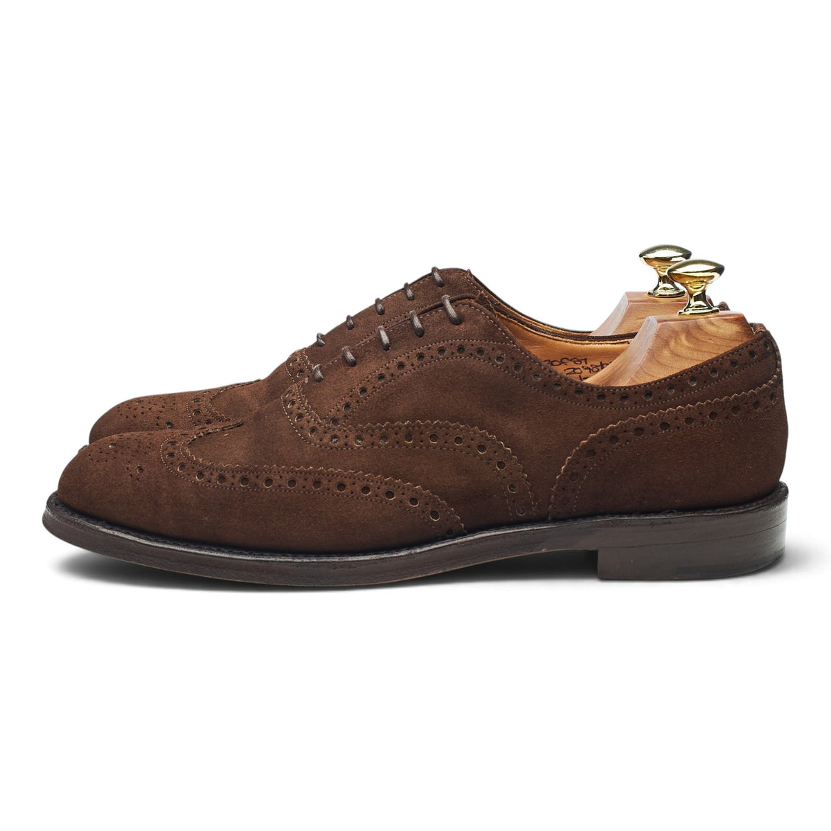 'Fairfield II' Dark Brown Suede Oxford Brogues UK 8 F