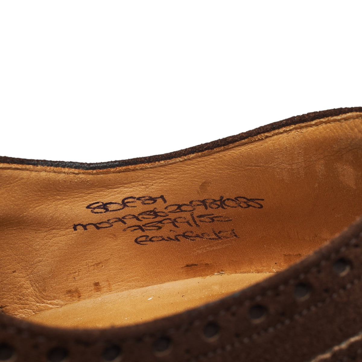 'Fairfield II' Dark Brown Suede Oxford Brogues UK 8 F