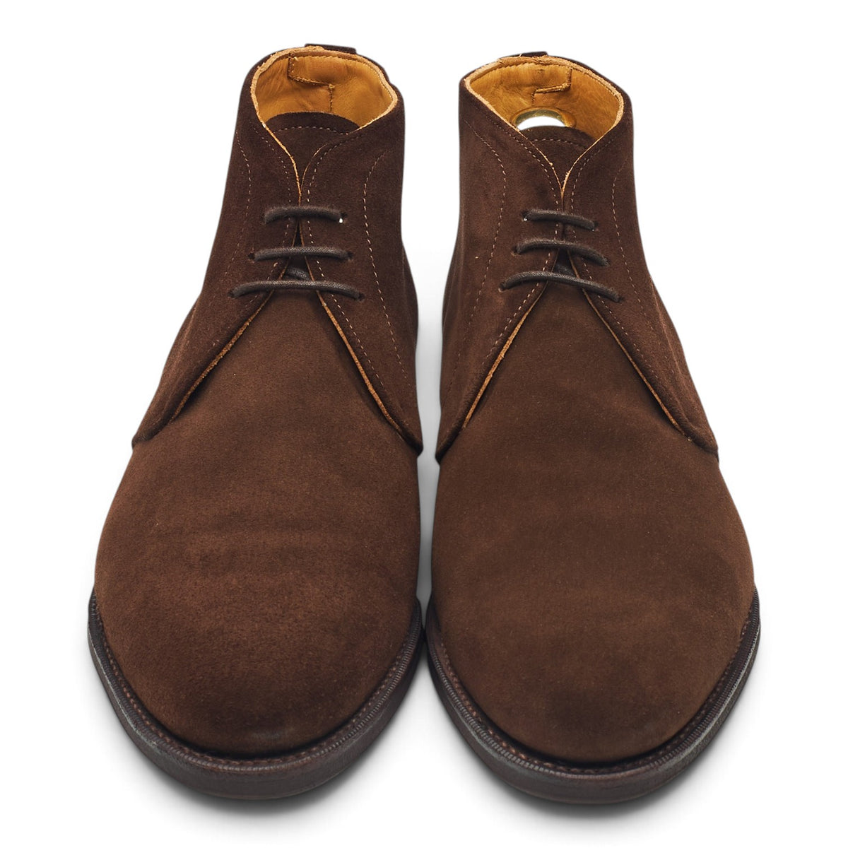 '101468' Dark Brown Suede Chukka Boots UK 9.5