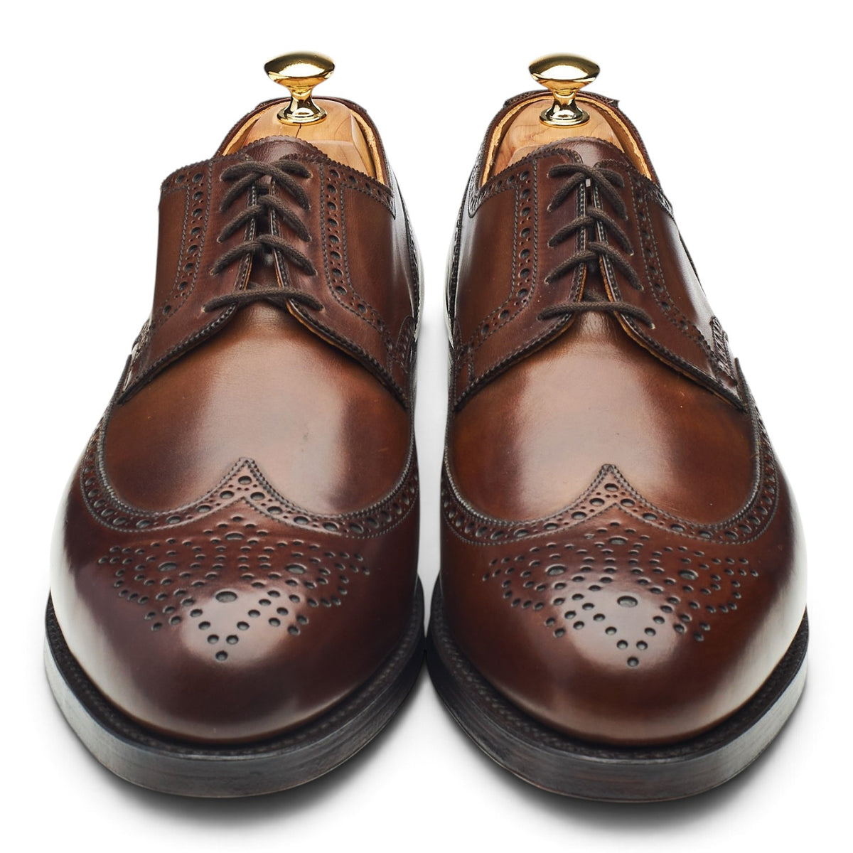 Alt Wien 'Budapest' Brown Leather Derby Brogues UK 11 E