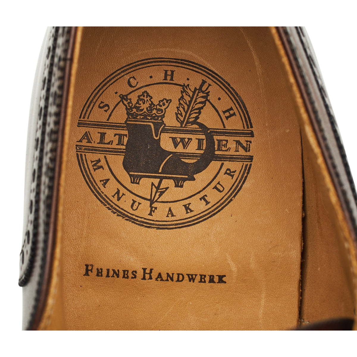 Alt Wien 'Budapest' Brown Leather Derby Brogues UK 11 E