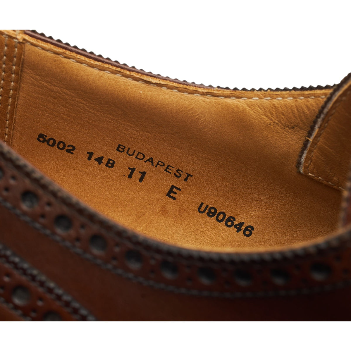 Alt Wien 'Budapest' Brown Leather Derby Brogues UK 11 E