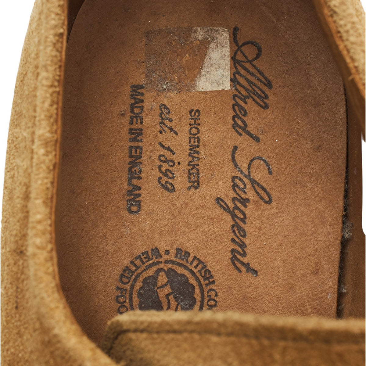 'Miami' Sand Suede Derby UK 7 EX