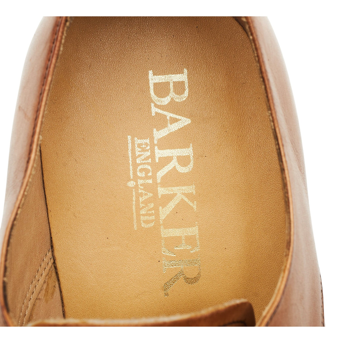 Tan Brown Leather Derby UK 7.5 G