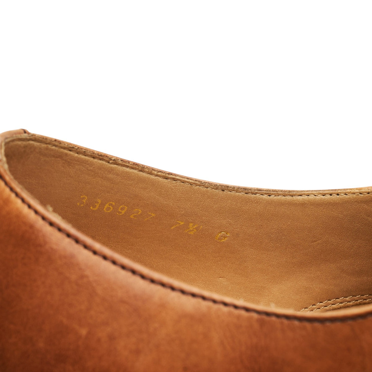 Tan Brown Leather Derby UK 7.5 G