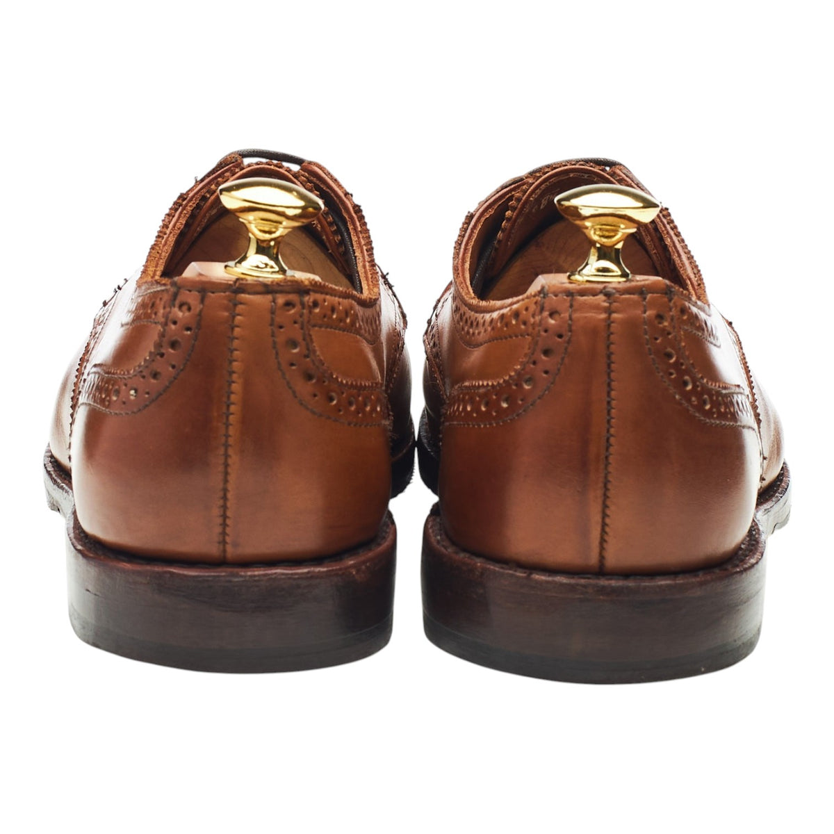 'Sanford' Brown Leather Derby Brogues UK 7.5 US 8.5 D