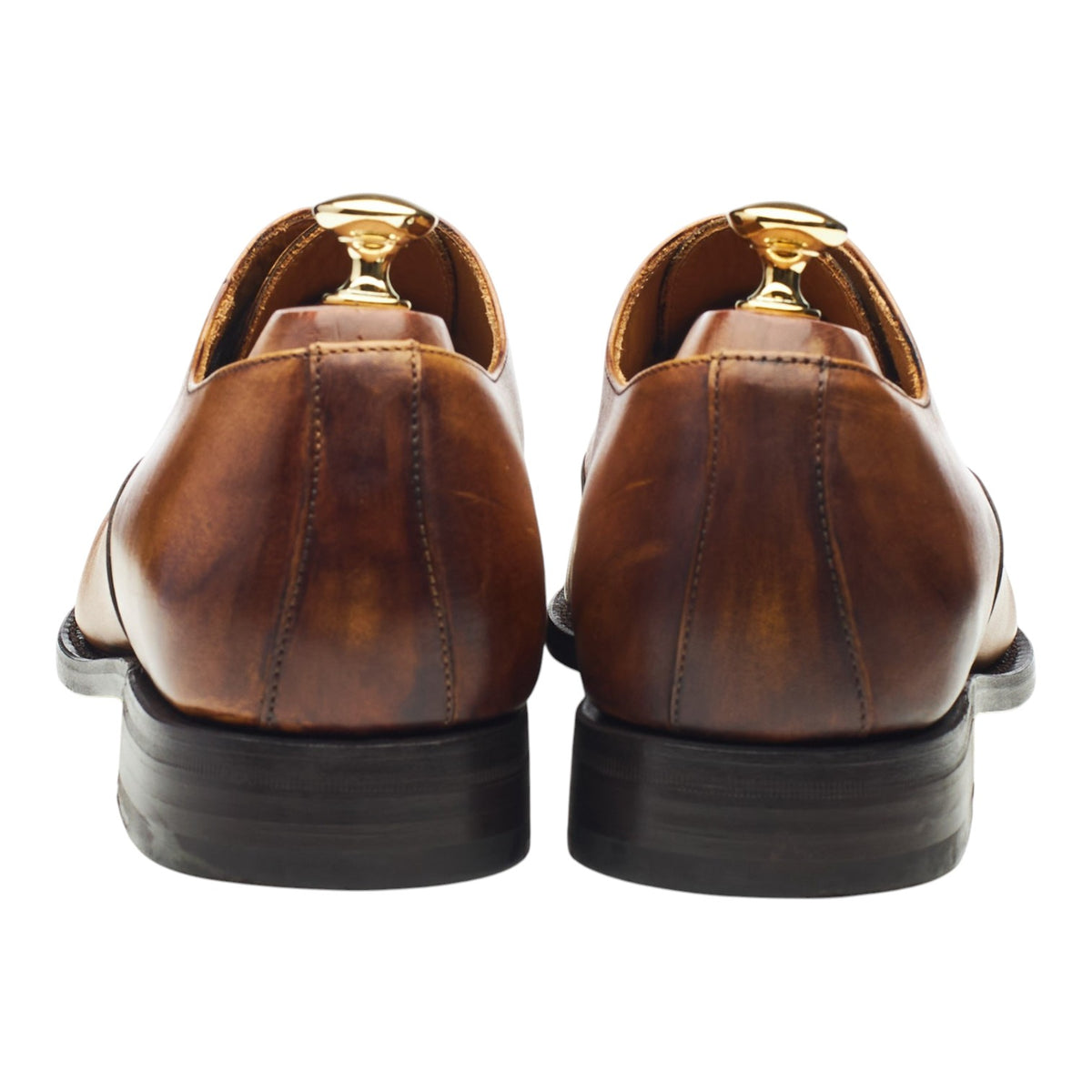 '2428' Tan Brown Leather Oxford UK 10