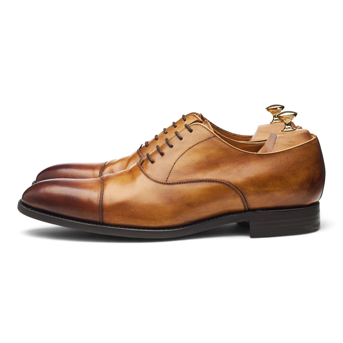 '2428' Tan Brown Leather Oxford UK 10