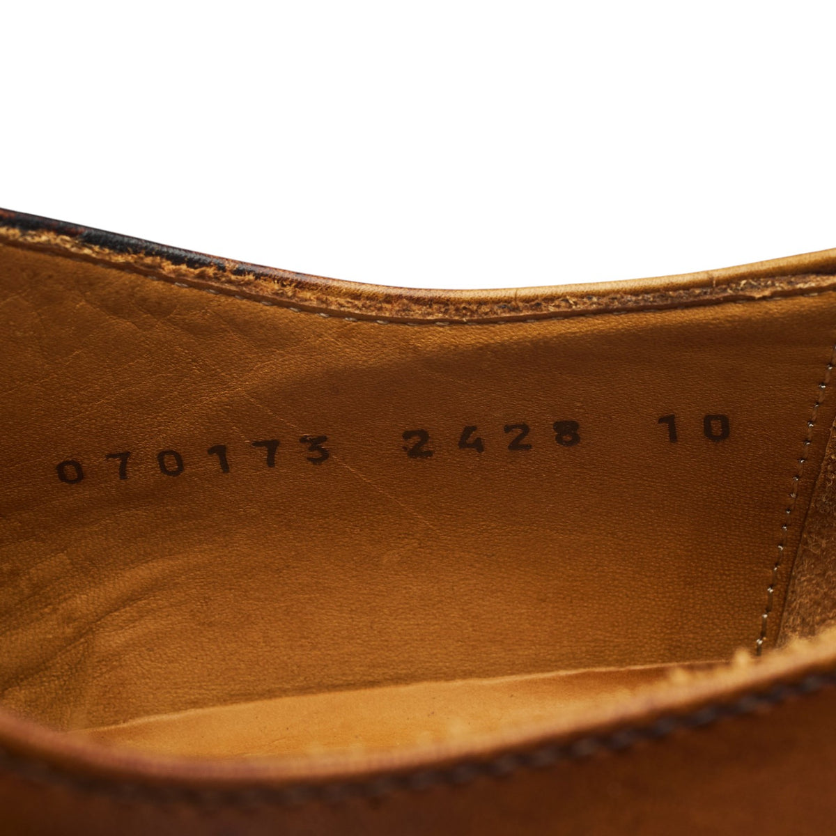 '2428' Tan Brown Leather Oxford UK 10