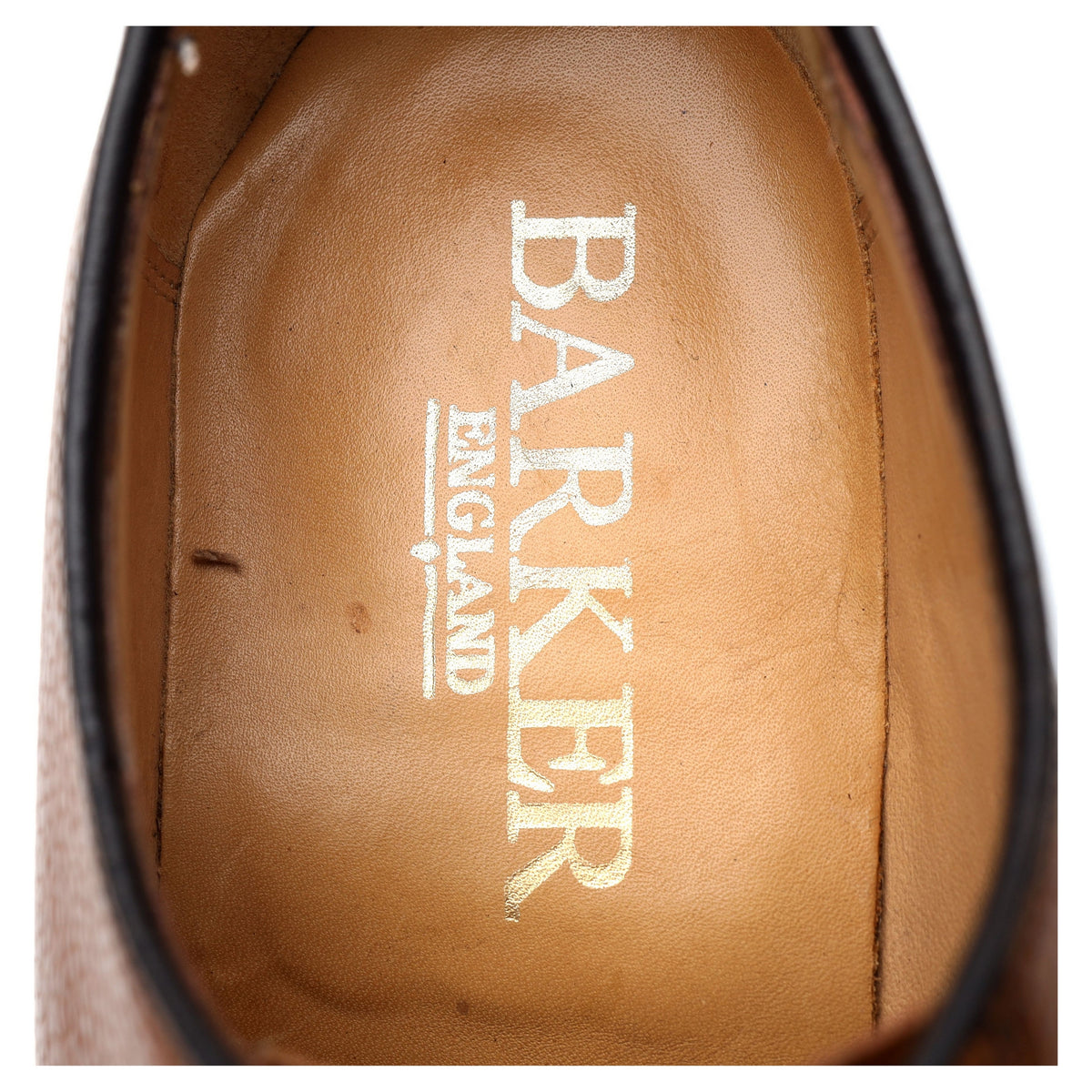 &#39;Nairn&#39; Tan Brown Grain Leather Derby UK 7.5 F