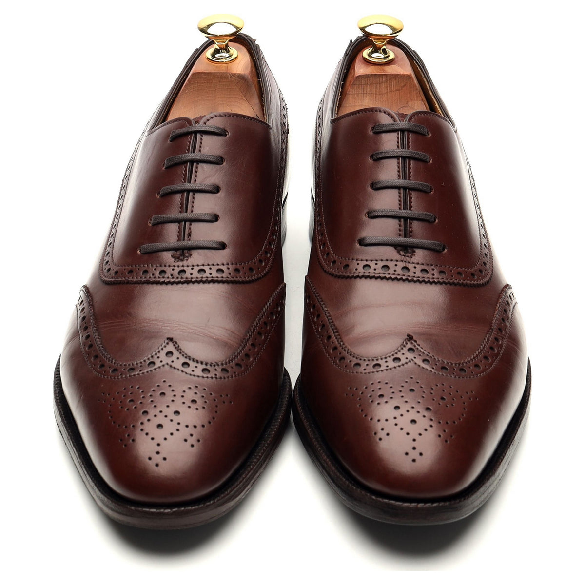 &#39;Westminster&#39; Brown Leather Oxford Brogues UK 9 EE