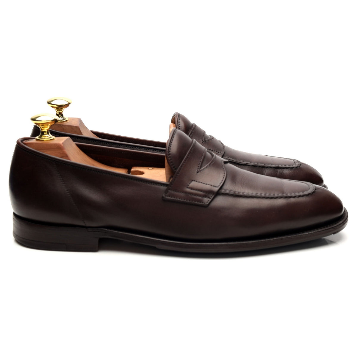 &#39;Ashley&#39; Dark Brown Leather Loafers UK 7 E