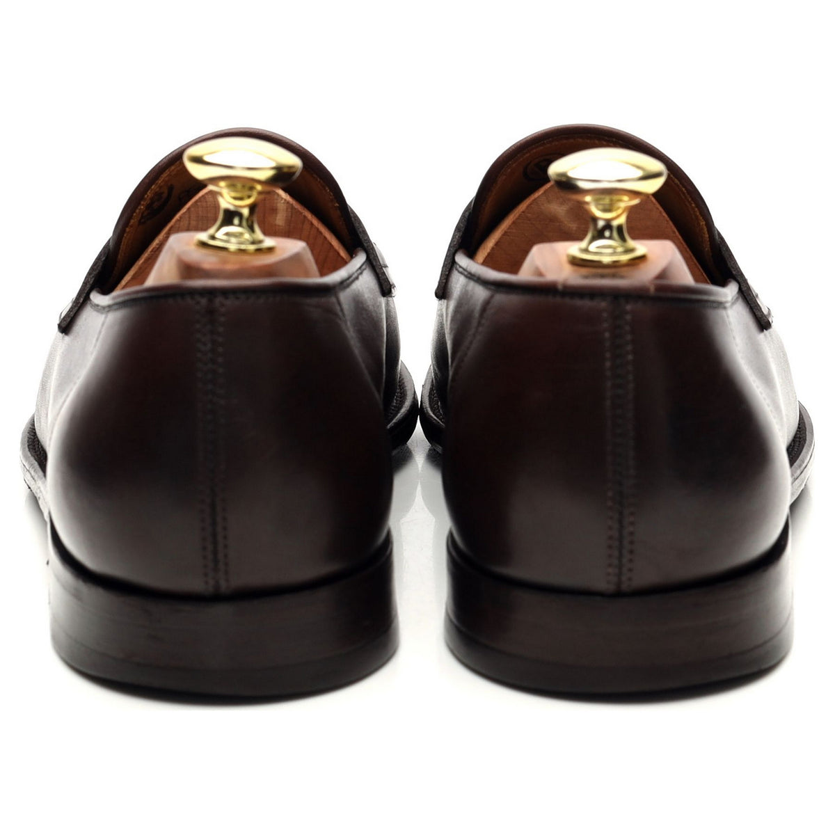 &#39;Ashley&#39; Dark Brown Leather Loafers UK 7 E