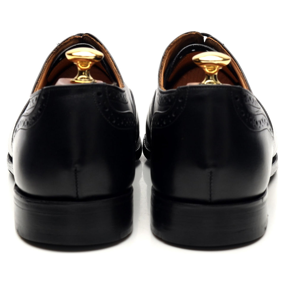 &#39;Cambridge&#39; Black Leather Oxford Brogues UK 9