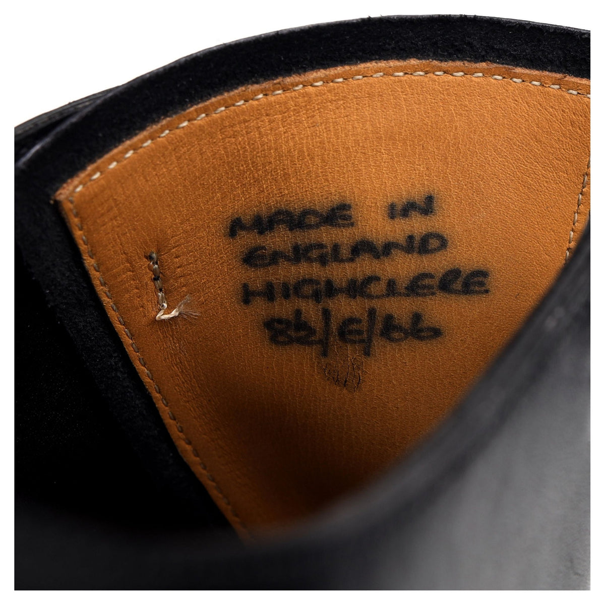 &#39;Highclere&#39; Black Leather Oxford UK 8.5 E