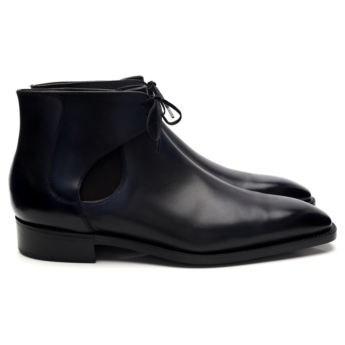 &#39;Decon&#39; Navy Blue Leather Chelsea Boots UK 8.5