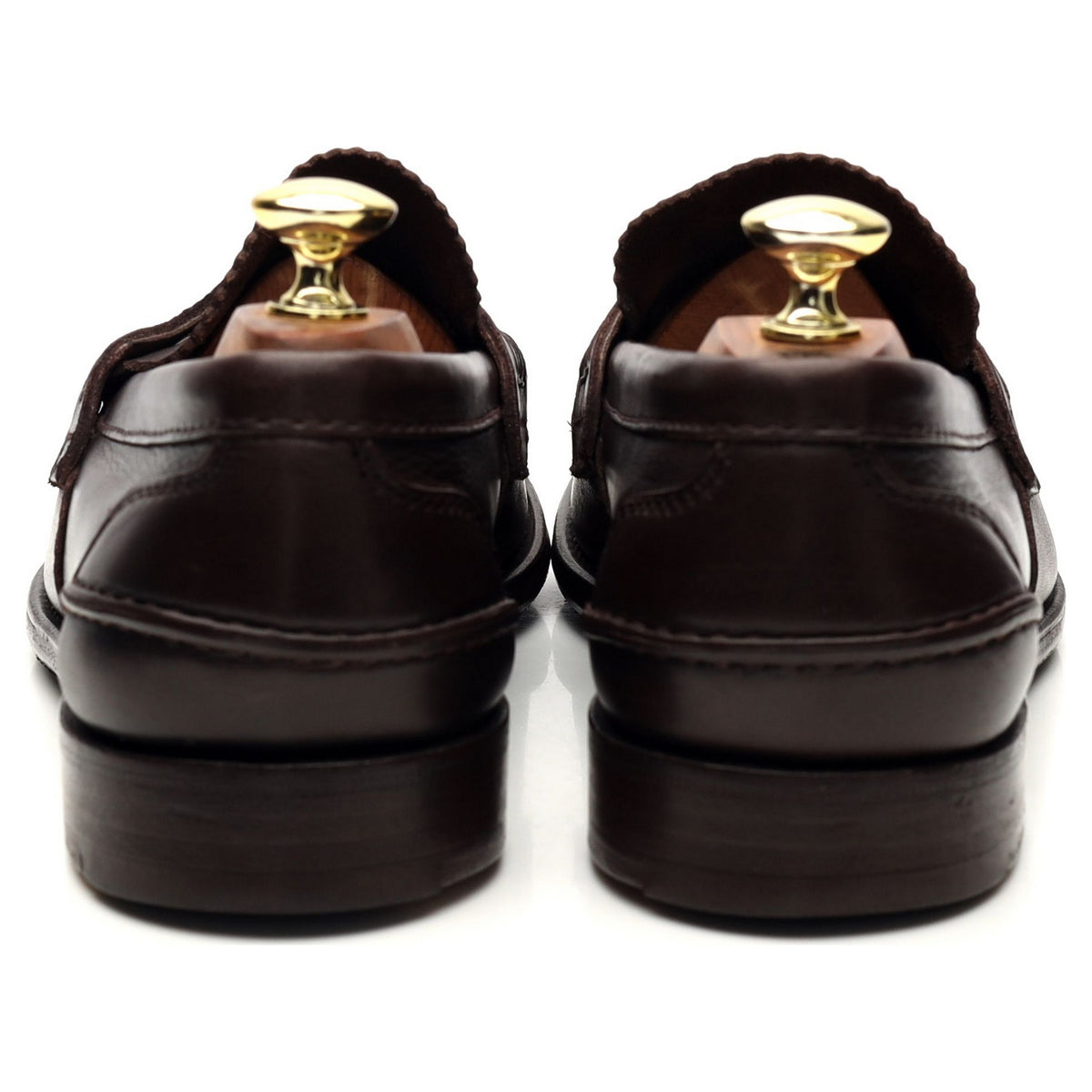 &#39;Pembrey&#39; Dark Brown Leather Loafers UK 7.5 G