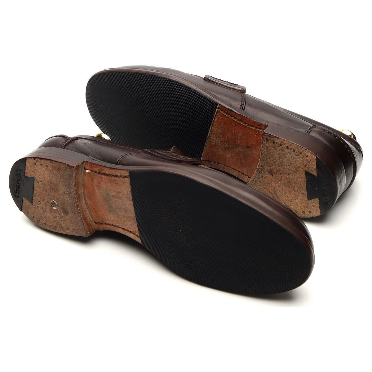 &#39;Pembrey&#39; Dark Brown Leather Loafers UK 7.5 G