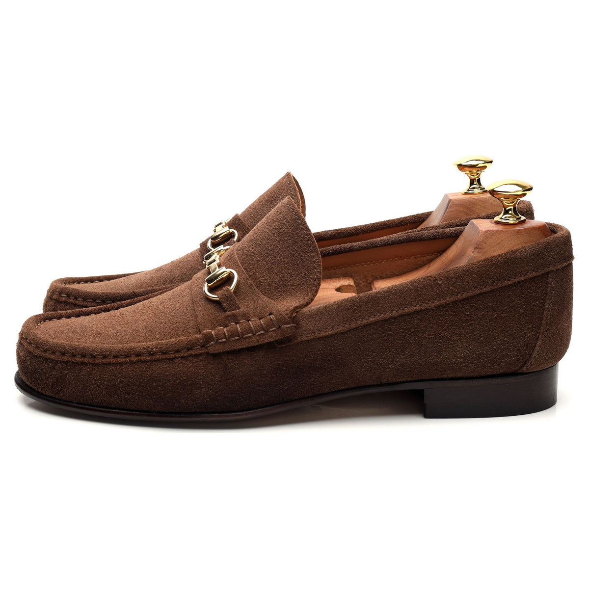 &#39;Parma&#39; Brown Suede Loafers UK 9.5 EU 43.5