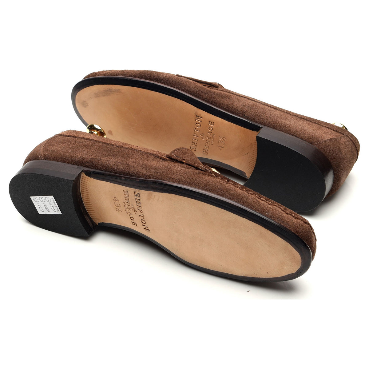 &#39;Parma&#39; Brown Suede Loafers UK 9.5 EU 43.5