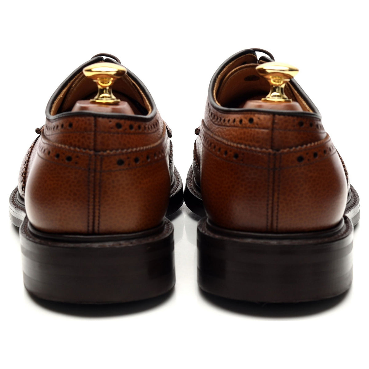 &#39;Grafton&#39; Tan Brown Leather Derby Brogues UK 9 G