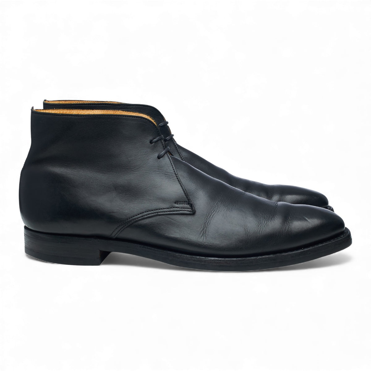 'Tetbury' Black Leather Chukka Boots UK 9.5 E